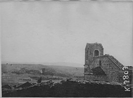 The church photographed by the French Army in August 1916