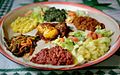 Image 16A plate of Injera with various Eritrean stews (from Culture of Eritrea)