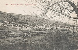 A postcard view of Estoher, in the early 20th century
