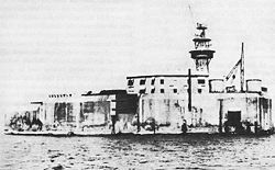 Fort Drum in Manila Bay, Philippines, was a result of the Taft board program FortDrum After.jpg