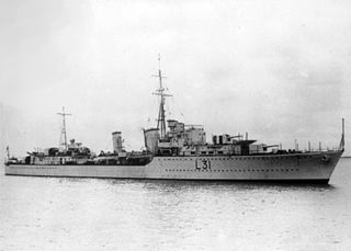 HMS <i>Mohawk</i> (F31) British Tribal-class destroyer