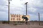 Sign for the Jack Rabbit Trading Post