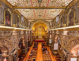 Interior of the basilica of San Francisco