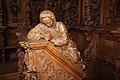 Chorgestühl in der ehemaligen Klosterkirche der Kartause in Buxheim bei Memmingen