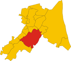 Faenza within the Province of Ravenna