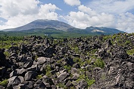 浅間山の鬼押し出し溶岩