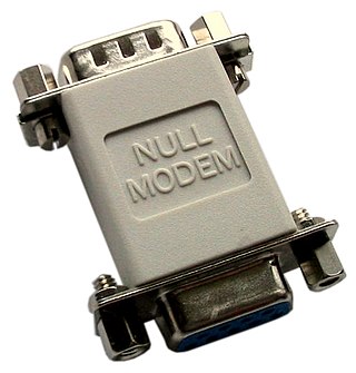 <span class="mw-page-title-main">Null modem</span> Serial cable connecting two computers