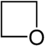 Structuurformule van oxetaan