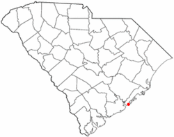 Location of Isle of Palms in South Carolina