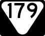 State Route 179 marker