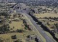 Image 2The Avenue of the Dead in Teotihuacan originates with the Pyramid of the Moon, forming the basis of the city grid. (from History of cities)