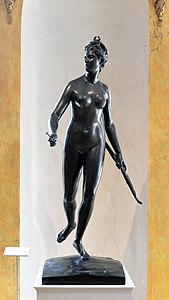 Jean-Antoine Houdon, Diane chasseresse, 1776, bronze.