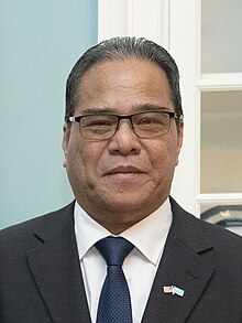 Wesley Simina, Federated States of Micronesia President, at the Department of State in Washington, D.C. on March 18, 2024 (cropped).jpg