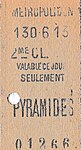 Ticket de 2e classe émis le 130e jour de l’année 1926, soit le lundi 10 mai 1926.