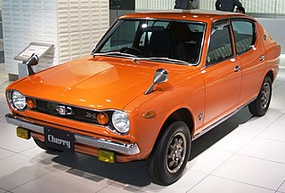 <span class="mw-page-title-main">Nissan Cherry</span> Subcompact car series produced by Datsun and Nissan (1970-1986)