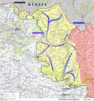 <span class="mw-page-title-main">2022 Kharkiv counteroffensive</span> Battle in the Russian invasion of Ukraine