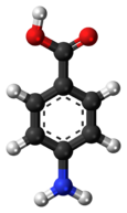 C=black, H=white, O=red, N=blue 4-Aminobenzoic-acid-3D-balls.png