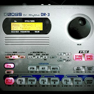 <span class="mw-page-title-main">Drum machine</span> Electronic musical instrument that creates percussion sounds