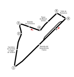 Tracciato di Circuito di Pedralbes