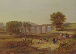 Thumbnail for File:John Wilson Carmichael - Corby Viaduct, the Newcastle and Carlisle Railway - Google Art Project.jpg