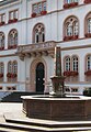 Town hall and market fountain