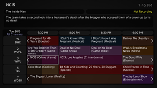 <span class="mw-page-title-main">Electronic program guide</span> Television term