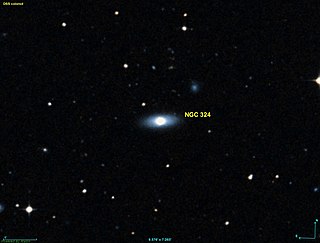 NGC 324 Lenticular galaxy in the constellation Phoenix