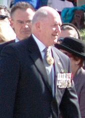 General Peter Cosgrove, head of the Cyclone Larry Taskforce, pictured in 2008 at Canberra. Peter Cosgrove.jpg