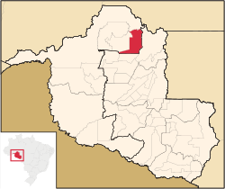 Location in Rondônia state