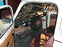 Simple automobile interior