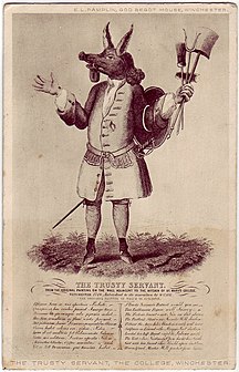 18th century engraving of The Trusty Servant