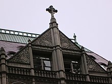 Gable at the top of Church Missions House FPWA Building top.jpg