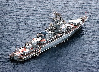 Soviet frigate <i>Ryavnyy</i> Krivak-class frigate