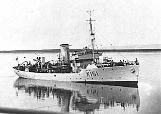 HMCS <i>Lunenburg</i> Flower-class corvette