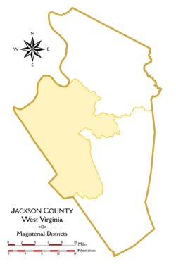 Location of Western District in Jackson County