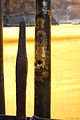 Bullet holes in Wat Phra That Lampang Luang railing