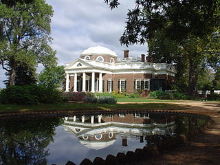 <span class="mw-page-title-main">Monticello</span> Primary residence of U.S. Founding Father Thomas Jefferson