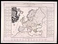 Products map of Europe by August Crome, 1782: