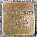 Stolperstein für Ottmar Holzinger in der Maximilianstraße 16