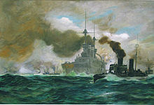 1912 painting of Zahringen
on maneuvers by Fritz Stoltenberg SMS Zahringen 01.jpg