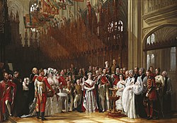 The Christening of The Prince of Wales, 25 January 1842 George Hayter, 1842-1845