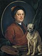 William Hogarth: „The Painter and his Pug“ (Der Maler und sein Mops), 1745