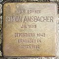 Stolperstein Simon Ansbacher