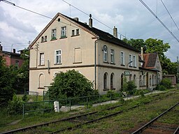 Järnvägsstationen.