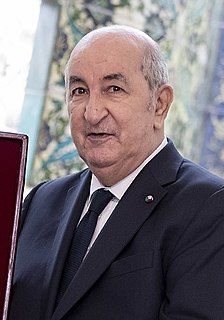 Abdelmadjid Tebboune President of Algeria since 2019