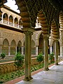 Patio de las Doncellas, Alcazar de Séville (Palais Omeyyades (914) remanié en profondeur par les Almohades (XIIe siècle))