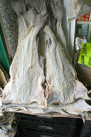 <span class="mw-page-title-main">Dried and salted cod</span> Preserved fish