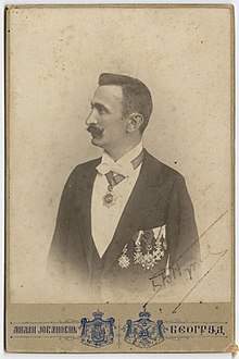 Nušić in a 1900; photo taken by his godfather and photographer Milan Jovanović.