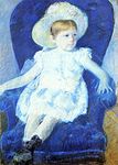 Elsie in a Blue Chair, 1880.