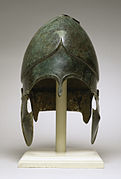 Greek Chalcidian helmet, 500 BCE